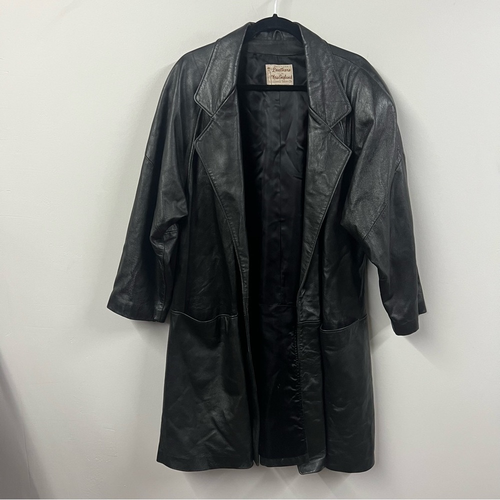 Vintage Black Leather Jacket - Picture 2 of 15